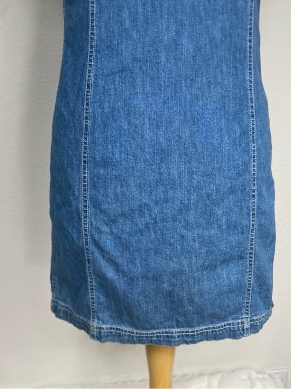 Tommy Hilfiger Women's Blue Denim Short Sleeve Button Down Dress Size 4 Western - Picture 9 of 16